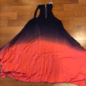 Flowy Summer Ombre Tank Dress